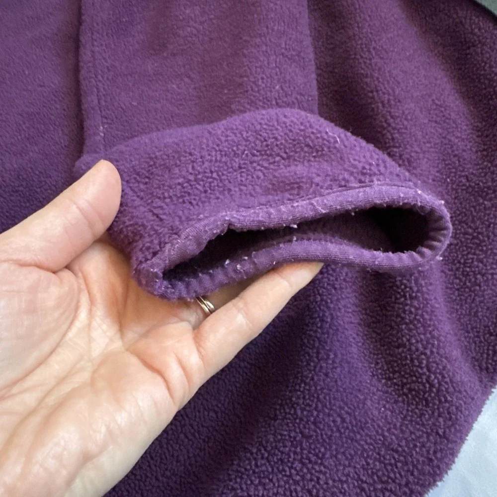 Vintage Patagonia Synchilla Snap-T Purple Green Fleece Pullover Men's S